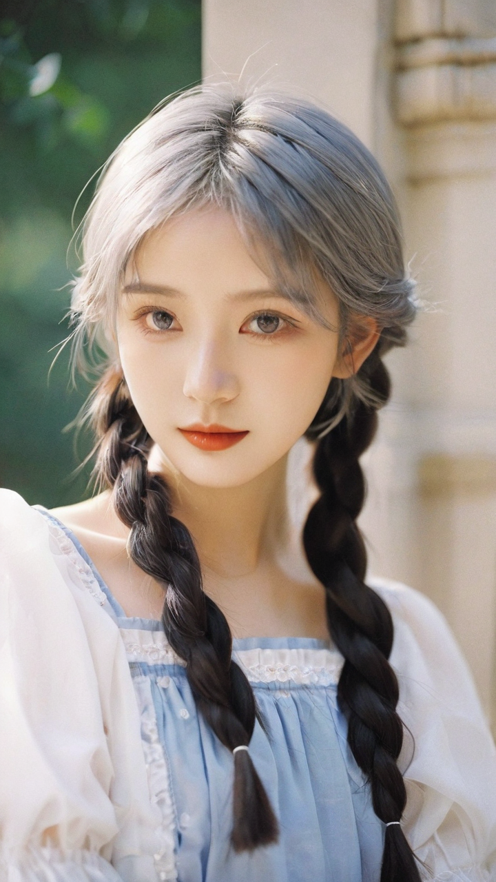 00004-26211347-1girl,solo,twin braids,babydoll,in summer,castle,(silver hair_1.3),, leogirl,, sc,_lora_SCMIXFACE-V2_0.3_,xiaoyi,_lora_xiaoyi-XL.png
